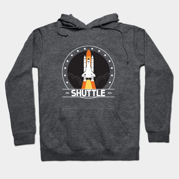 Space Shuttle Retro Design Hoodie by monkeyminion